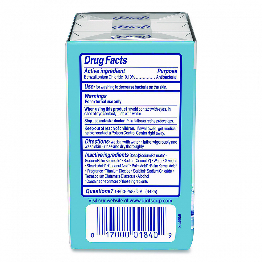 Refresh and Renew Antibacterial Deodorant Bar Soap, Spring Water Scent, 4 oz, 3 Bars/Pack, 4 Packs/Carton (11811)