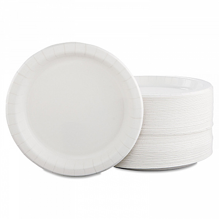 Bare Eco-Forward Clay-Coated Paper Dinnerware, ProPlanet Seal, Mediumweight, Plate, 8.5