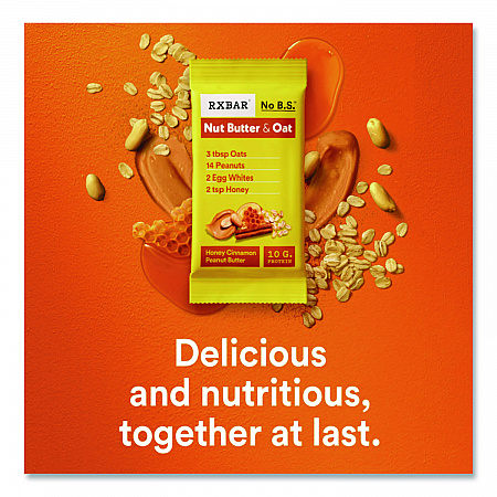 Gluten-Free Honey Cinnamon Peanut Butter Protein Bar, 1.9 oz Bar, 12/Box (KEE00533)