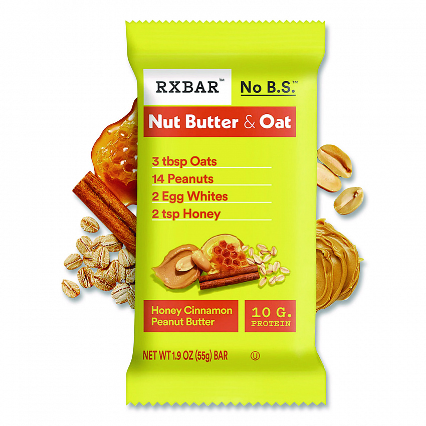 Gluten-Free Honey Cinnamon Peanut Butter Protein Bar, 1.9 oz Bar, 12/Box (KEE00533)