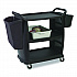 Bussing Cart, Plastic, 3 Shelves, 300 lb Capacity, 18 x 36.25 x 38, Black (BCART3)