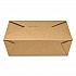 Reclosable Kraft Take-Out Box, 76 oz, 8.58 x 6.28 x 2.4, Brown, Paper, 200/Carton (PAPERBOX3)