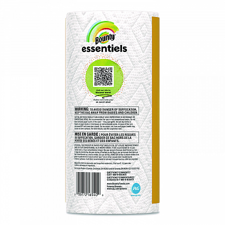 Essentials Select-A-Size Kitchen Roll Paper Towels, 2-Ply, 108 Sheets/Roll, 24 Rolls/Carton (16540)