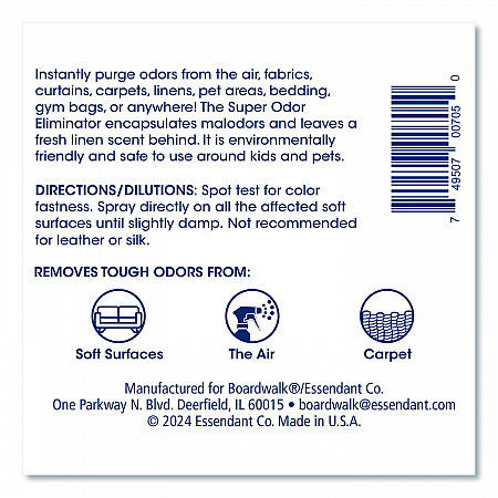 Fabric and Carpet Deodorizer, Fresh, 32 oz Bottle, 6/Carton (4829)