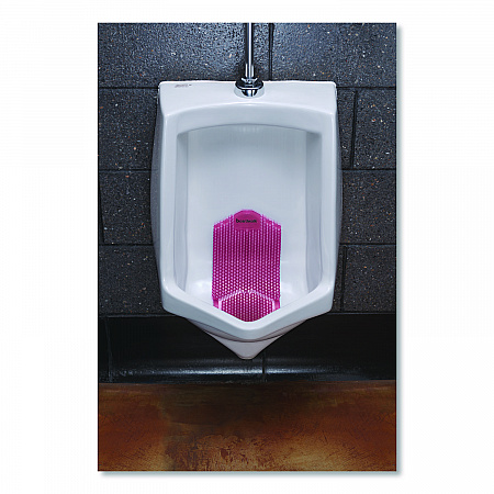 Vertical Urinal Screen, Spiced Apple Scent, Red, 5.22 oz, 6/Carton (VERUSRD)