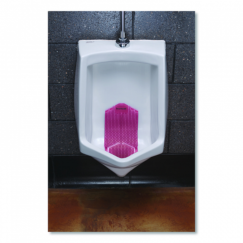 Vertical Urinal Screen, Spiced Apple Scent, Red, 5.22 oz, 6/Carton (VERUSRD)