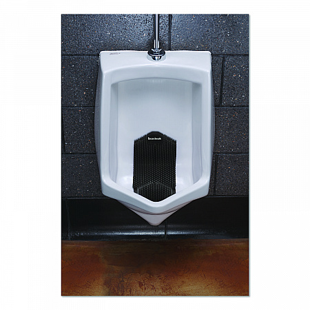Vertical Urinal Screen, Midnight Coast Scent, Black, 5.22 oz, 6/Carton (VERUSBK)