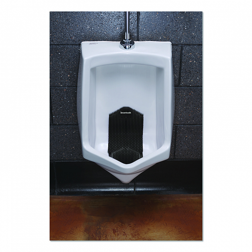 Vertical Urinal Screen, Midnight Coast Scent, Black, 5.22 oz, 6/Carton (VERUSBK)