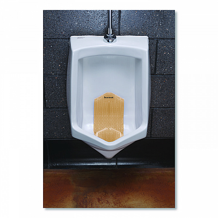 Vertical Urinal Screen, Summer Sunshine Scent, Yellow, 5.22 oz, 6/Carton (VERUSYL)
