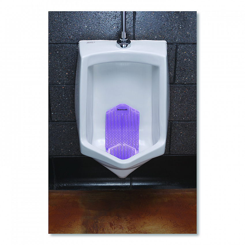 Vertical Urinal Screen, Lavender Scent, Purple, 5.22 oz, 6/Carton (VERUSPUR)