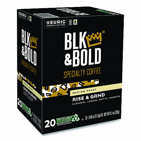 Rise and GRND K-Cups, 0.41 oz K-Cup, 20/Box (0055)