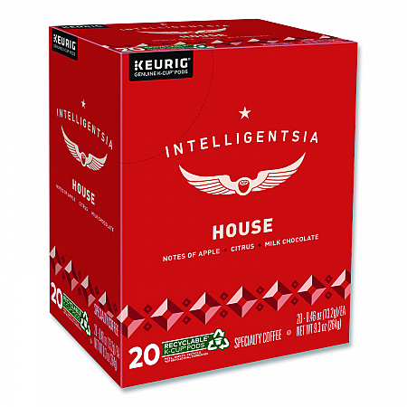 House Blend Coffee K-Cups, Light Roast, 20/Box (0153)