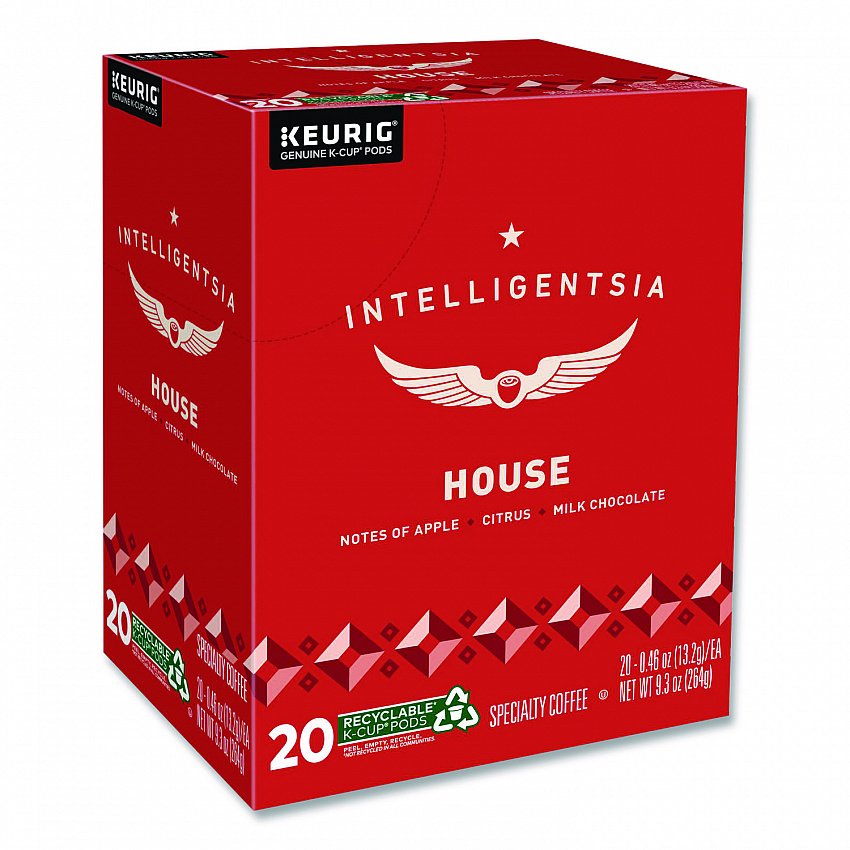 House Blend Coffee K-Cups, Light Roast, 20/Box (0153)