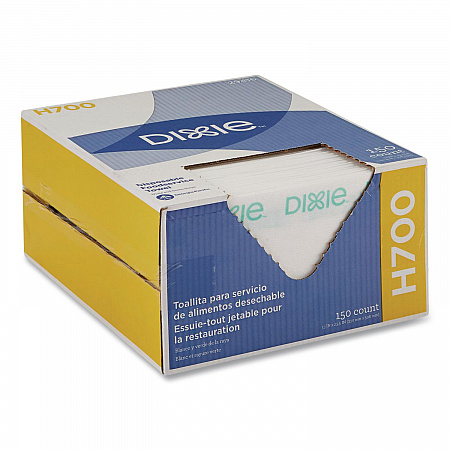 H700 Disposable Foodservice Towel, 1-Ply, 13 x 23.5, White/Green, 150/Carton (29416)