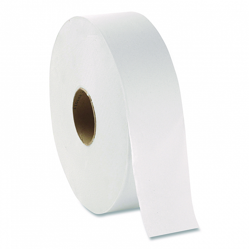 White Jumbo Bathroom Tissue, Septic Safe, 2-Ply, 3.5" x 1,000 ft, 4 Rolls/Carton (2172114)