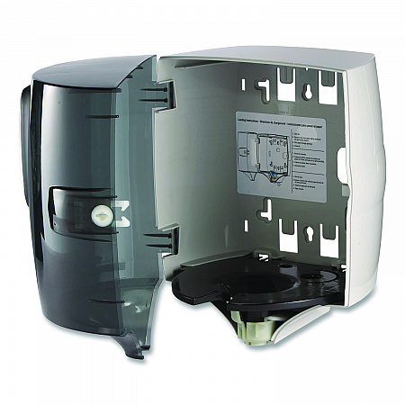Center-Pull Paper Towel Dispenser, 9.9 x 10 x 10.5, Translucent Smoke (54050)