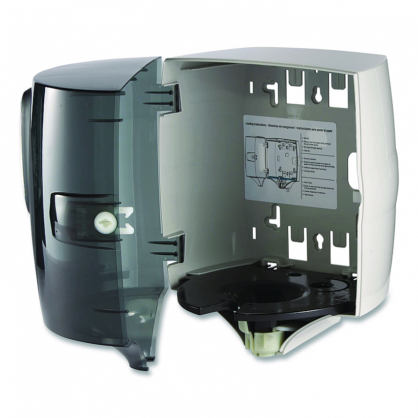 Center-Pull Paper Towel Dispenser, 9.9 x 10 x 10.5, Translucent Smoke (54050)