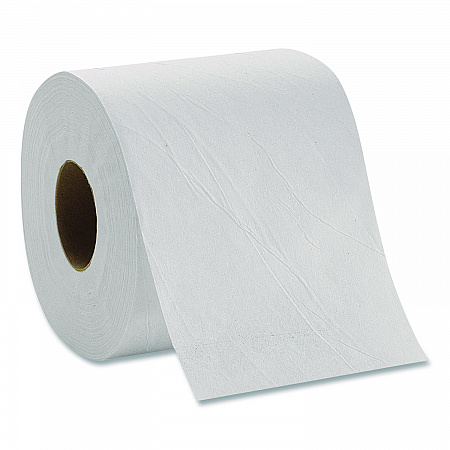 Pacific Blue Basic Bathroom Tissue, Septic Safe, 1-Ply, White, 1,210 Sheets/Roll, 80 Rolls/Carton (1458001)
