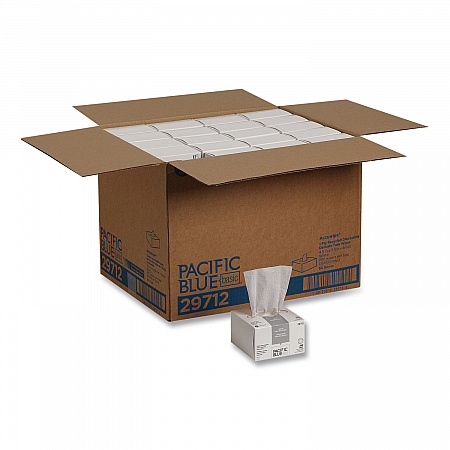 AccuWipe Recycled One-Ply Delicate Task Wipers, 1-Ply, 4.5 x 8.25, Unscented, White, 280/Box (29712)