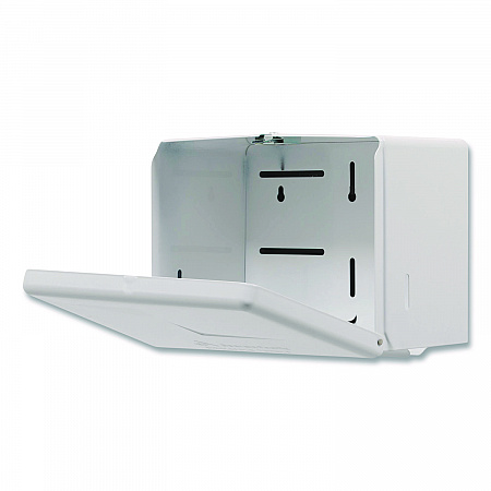 Space Saver Singlefold Towel Dispenser, Steel, 11.63 x 6.63 x 8.13, White (56701)