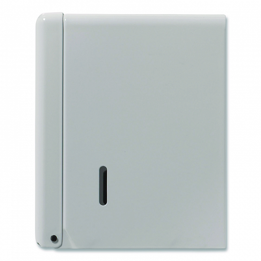 Space Saver Singlefold Towel Dispenser, Steel, 11.63 x 6.63 x 8.13, White (56701)