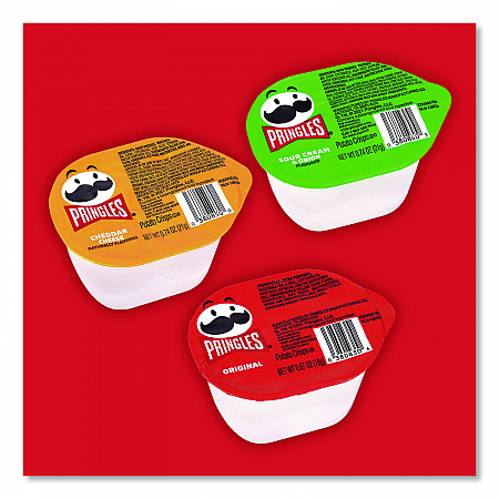 Mini Milk Chocolate and Pringles Snack Stacks Variety Combo Pack, 62 oz Bag Mini/Fun Size, (36) Cups Assorted Flavors/Bundle (60004170)