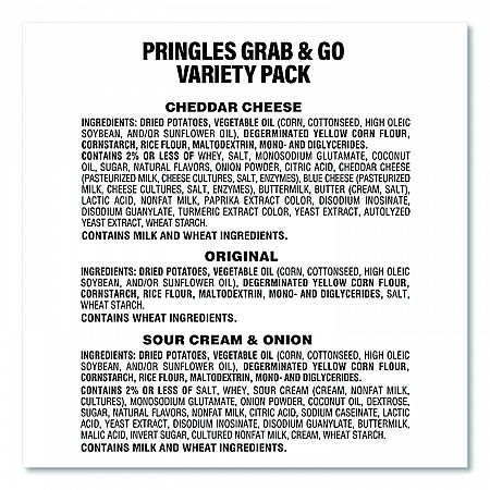 Mini Milk Chocolate and Pringles Snack Stacks Variety Combo Pack, 62 oz Bag Mini/Fun Size, (36) Cups Assorted Flavors/Bundle (60004170)