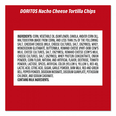 Doritos Nacho Cheese Tortilla Chips and Welch's Mixed Fruit Snacks, (50) 1oz Bag Chips, (66) 0.8 oz Pouch Fruit Snacks/Bundle (60004174)
