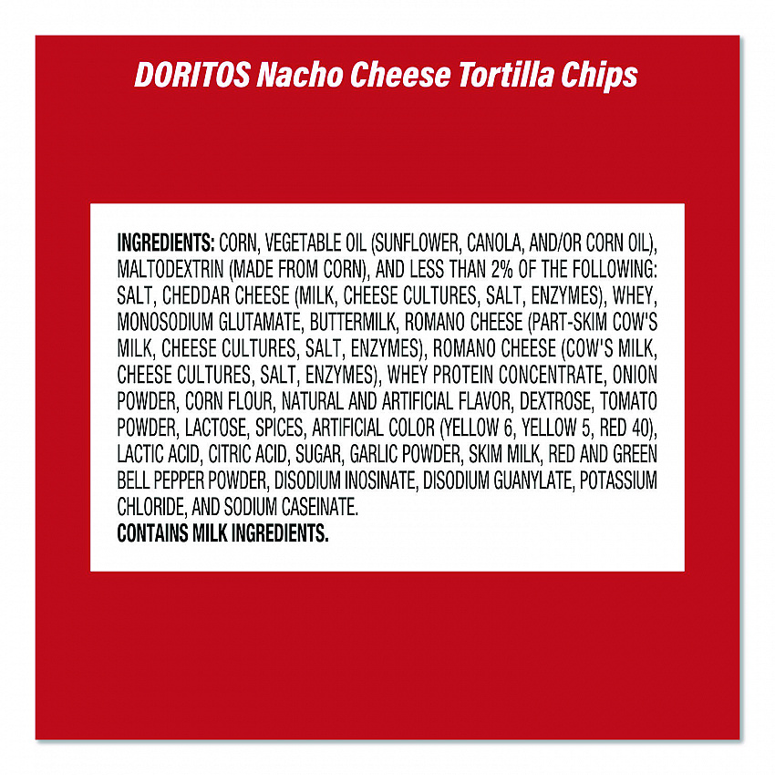 Doritos Nacho Cheese Tortilla Chips and Welch's Mixed Fruit Snacks, (50) 1oz Bag Chips, (66) 0.8 oz Pouch Fruit Snacks/Bundle (60004174)