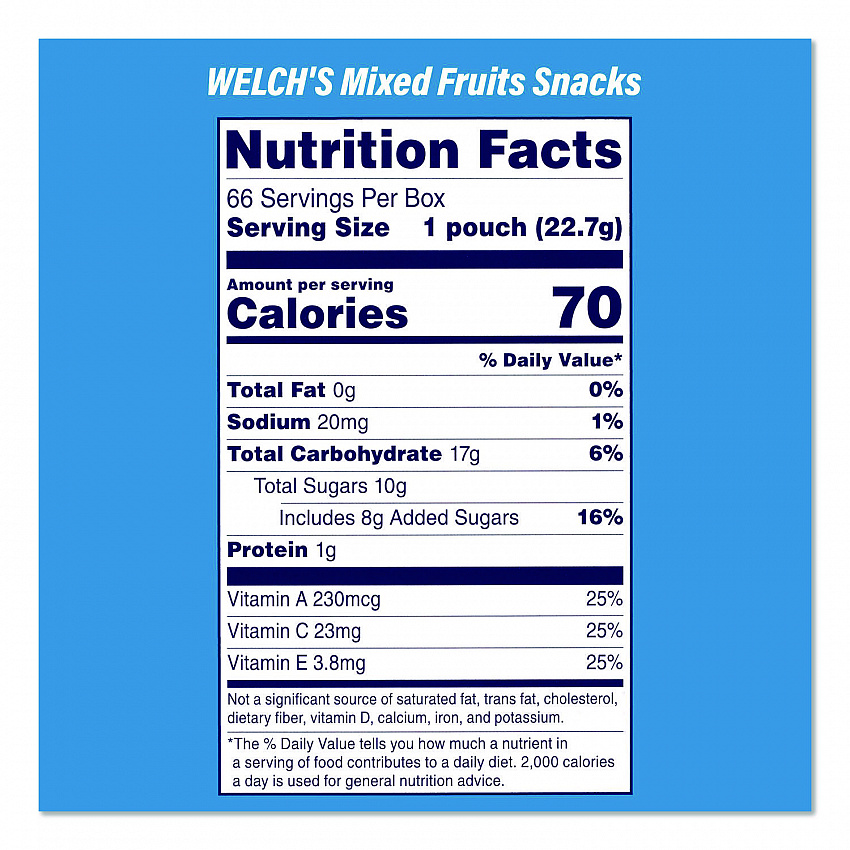 Doritos Nacho Cheese Tortilla Chips and Welch's Mixed Fruit Snacks, (50) 1oz Bag Chips, (66) 0.8 oz Pouch Fruit Snacks/Bundle (60004174)