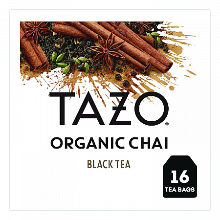Tea Bags, Organic Chai, 16/Box (TAZ00305BX)