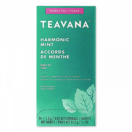 Teavana Tea Bags, Harmonic Mint Decaf, 0.05 oz, 24/Box (SBK13091)