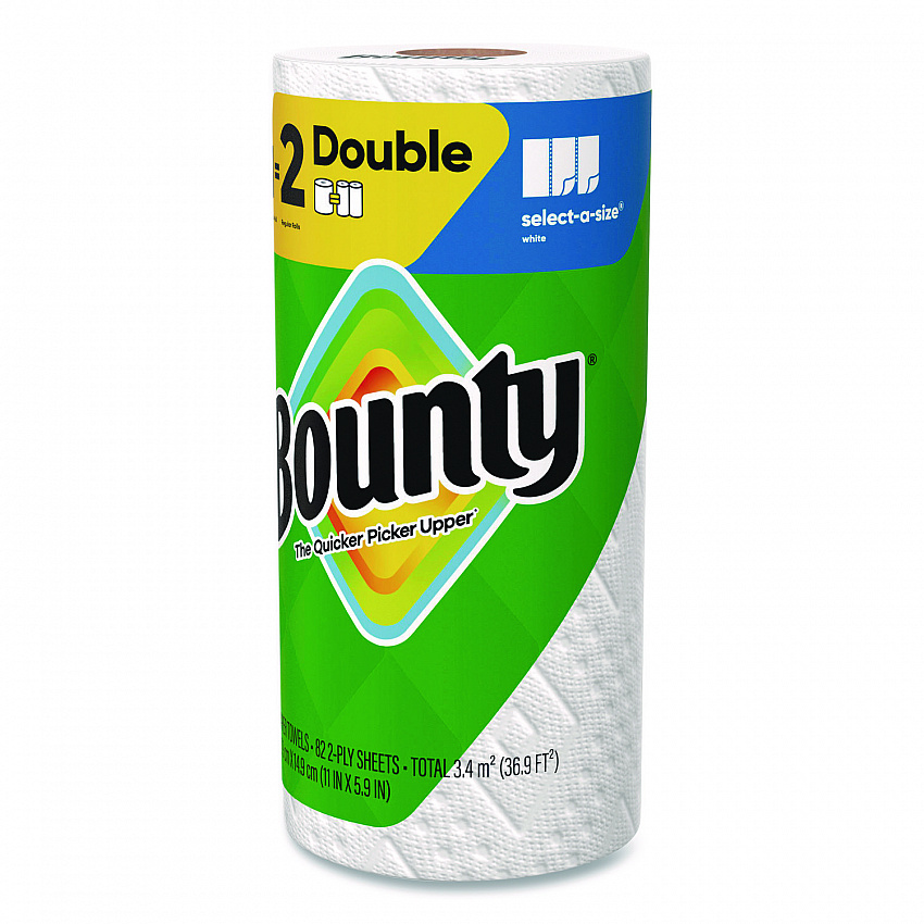 Select-a-Size Kitchen Roll Paper Towels, 2-Ply, 5.9 x 11, White, 82 Sheets/Double Roll, 24 Rolls/Carton (15708)
