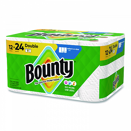 Select-a-Size Kitchen Roll Paper Towels, 2-Ply, 5.9 x 11, White, 82 Sheets/Double Roll, 12 Rolls/Carton (15705)