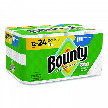 Select-a-Size Kitchen Roll Paper Towels, 2-Ply, 5.9 x 11, White, 82 Sheets/Double Roll, 12 Rolls/Carton (15705)