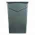 TrimLine Rectangle Waste Container, 23 gal, Plastic, Gray, 4/Carton (34202323)