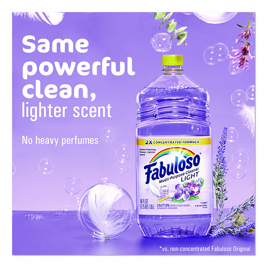 Multi-Use Cleaner, Light Lavender Scent, 56 oz Bottle, 6/Carton (61045945)