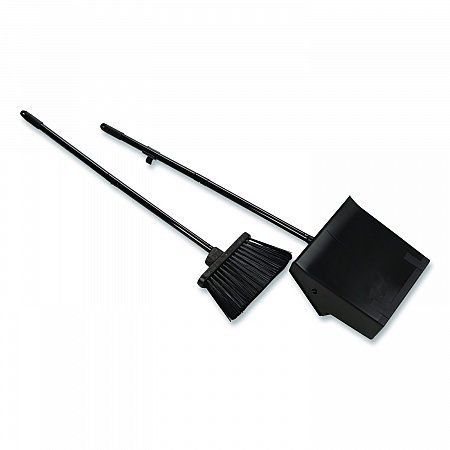 Duo-Pan Upright Dust Pan and Broom, 11.8 x 36, 24.5