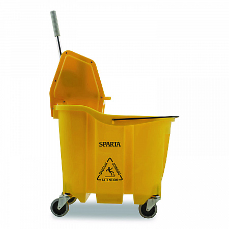 OmniFit Mop Bucket with Down Press Wringer, 35 qt, Yellow (4690404)