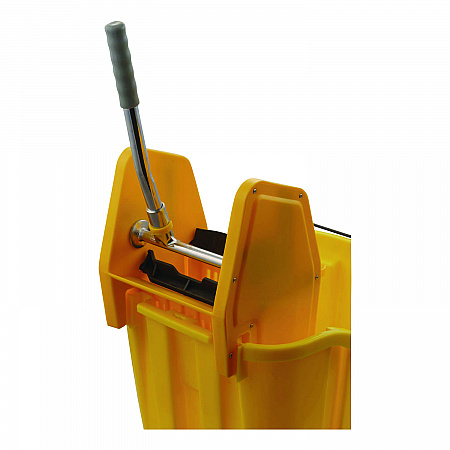 OmniFit Mop Bucket with Down Press Wringer, 35 qt, Yellow (4690404)