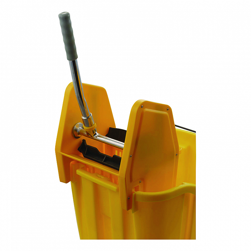 OmniFit Mop Bucket with Down Press Wringer, 35 qt, Yellow (4690404)