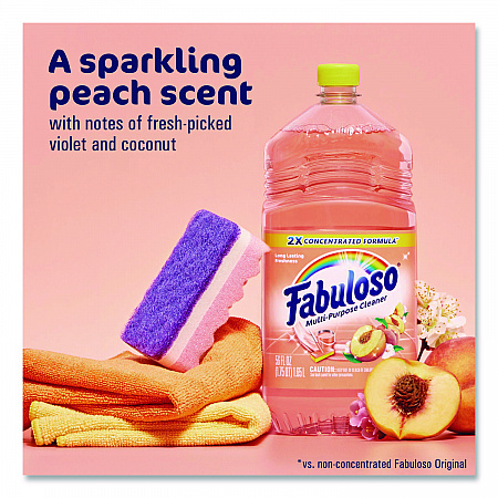 Multi-Use Cleaner, Peach Scent, 56 oz Bottle, 6/Carton (61046751)