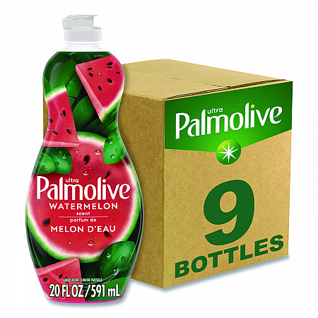 Dishwashing Liquid, Watermelon Scent, 20 oz Bottle, 9/Carton (61047428)