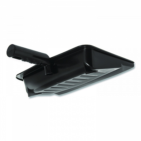 Flo-Pac Flexible Plastic Dustpan, 8 x 12, Plastic, Black (36143703)