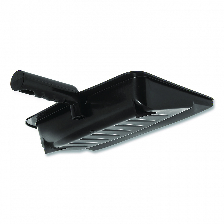 Flo-Pac Flexible Plastic Dustpan, 8 x 12, Plastic, Black (36143703)