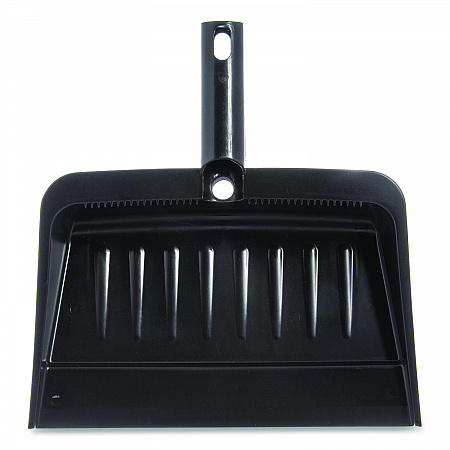 Flo-Pac Flexible Plastic Dustpan, 8 x 12, Plastic, Black (36143703)