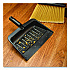 Flo-Pac Flexible Plastic Dustpan, 8 x 12, Plastic, Black (36143703)
