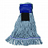 Medium Blue Looped-End Mop, Cotton, 36 x 6 x 3, Blue (369418S14)