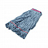 Medium Blue Looped-End Mop, Cotton, 43 x 6 x 3, Red (369423B14)