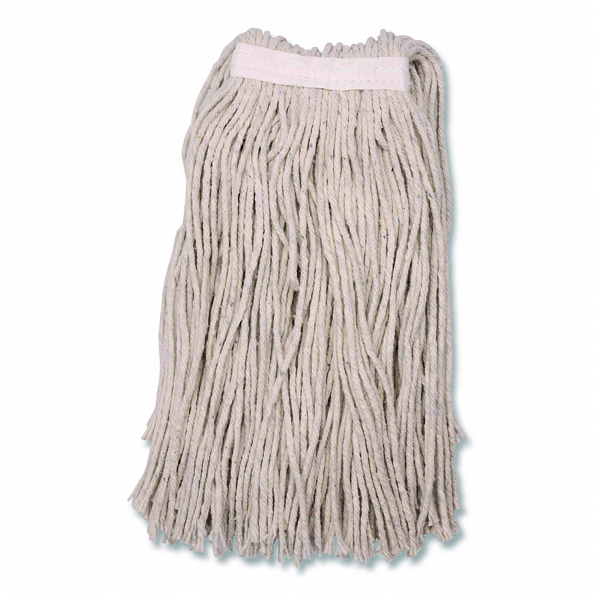 Full Weight Cut End Mop Head, Cotton, 16 oz, White (369716B00)